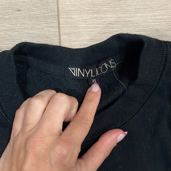 Black Smile Face Crewneck - Picture 2 of 2